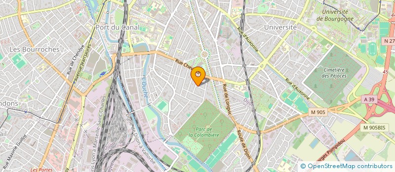 localisation de l'entreprise SARL D'ACHITECTURE ATELIER A.C.E.  DIJON