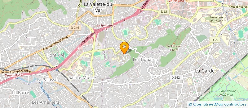 localisation de l'entreprise SARL D ARCHITECTURE  LA VALETTE-DU-VAR