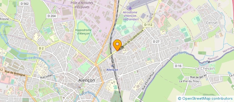 localisation de l'entreprise SARL D'ARCHITECTURE BAILLEUX CHRISTOPHE ET ASSOCIES à ALENCON