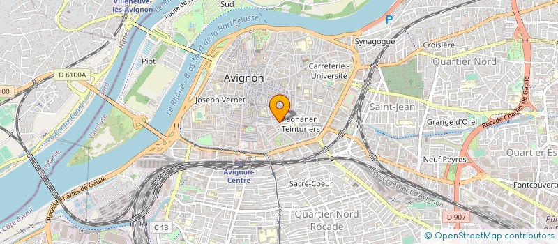 localisation de l'entreprise SARL D'ARCHITECTURE CREA  AVIGNON