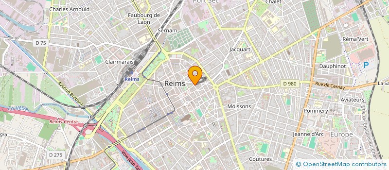 localisation de l'entreprise SARL D'ARCHITECTURE GBA  REIMS