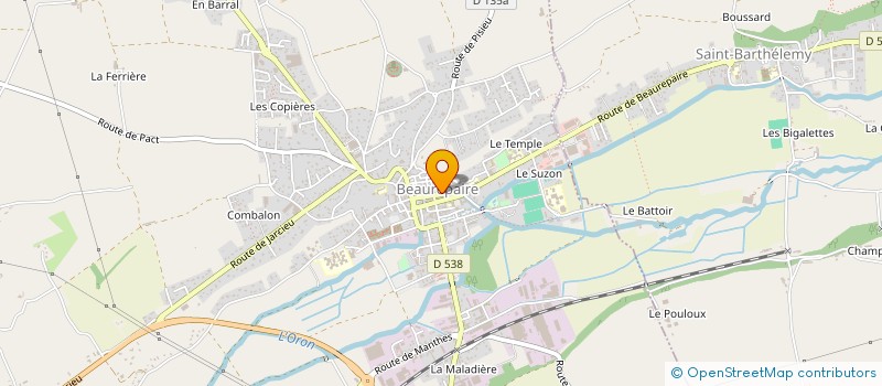 localisation de l'entreprise SARL D'ARCHITECTURE ICK ARCHITECTE  BEAUREPAIRE