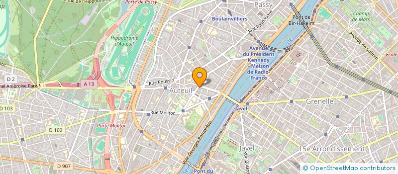 localisation de l'entreprise SARL D'ARCHITECTURE STEINZ PERE, FILLES & ASSOCIES  PARIS