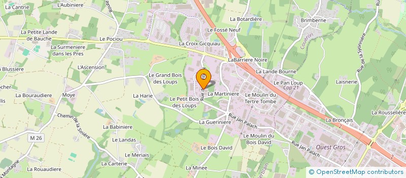 localisation de l'entreprise SARL D ARGENVAL à COUERON