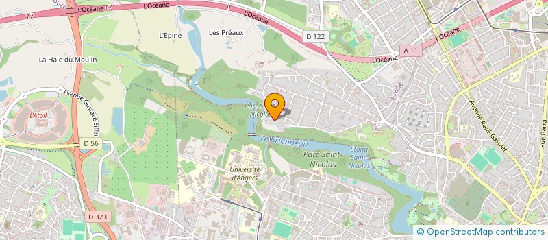 localisation de l'entreprise SARL D. AZAR  AVRILLE