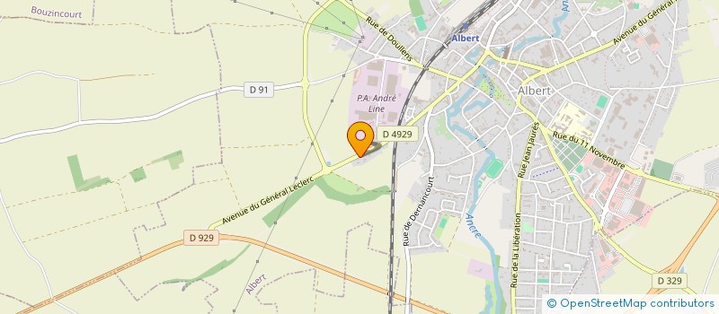 localisation de l'entreprise SARL D & B BAT'  ALBERT