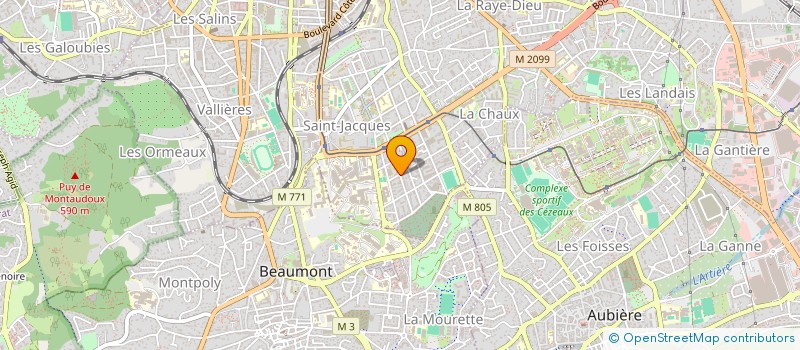 localisation de l'entreprise SARL D.B. CONSEIL à CLERMONT-FERRAND