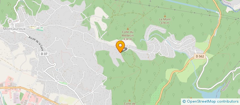 localisation de l'entreprise SARL D.B.H.  MONTAUROUX