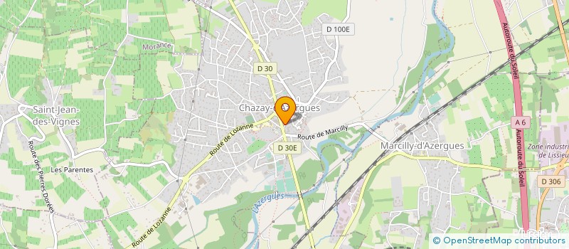 localisation de l'entreprise SARL D B PUB  CHAZAY-D'AZERGUES