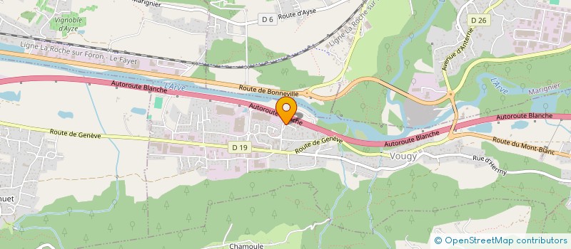 localisation de l'entreprise SARL D.C. CONSTRUCTIONS  VOUGY