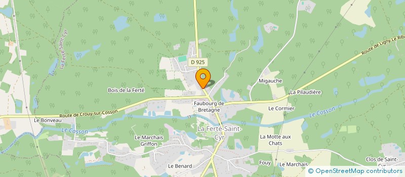 localisation de l'entreprise SARL D.C.P.  LA FERTE-SAINT-CYR