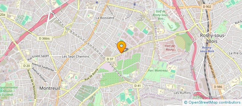 localisation de l'entreprise SARL D & D à MONTREUIL