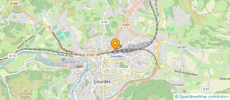 localisation de l'entreprise SARL D'EXPL DES ETS COURADET  LOURDES
