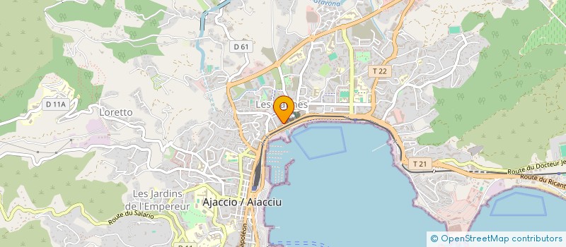 localisation de l'entreprise SARL D'EXPLOIT CORSE MEUBLES ET CUISINES à AJACCIO