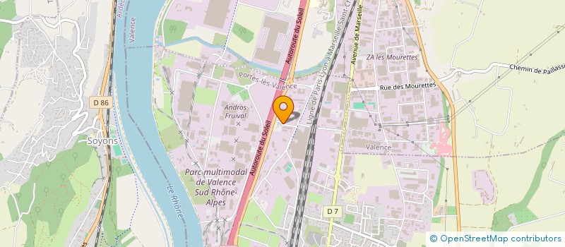 localisation de l'entreprise SARL D'EXPLOIT TMF FREYDIER à PORTES LES VALENCE