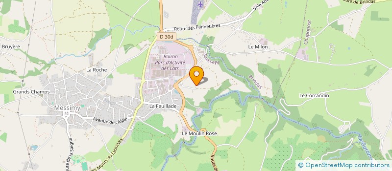 localisation de l'entreprise SARL D'EXPLOITATION A B COIFFURE  MESSIMY