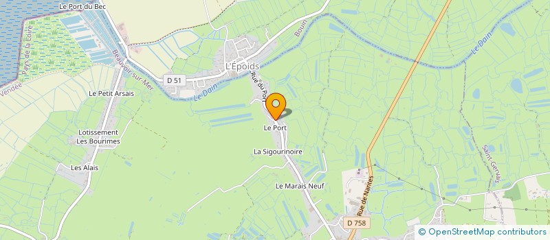 localisation de l'entreprise SARL D'EXPLOITATION ANDRE à BEAUVOIR-SUR-MER
