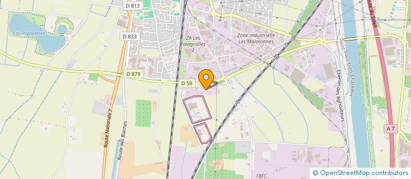 localisation de l'entreprise SARL D'EXPLOITATION AU COMPTOIR DU VERRE  PIERRELATTE