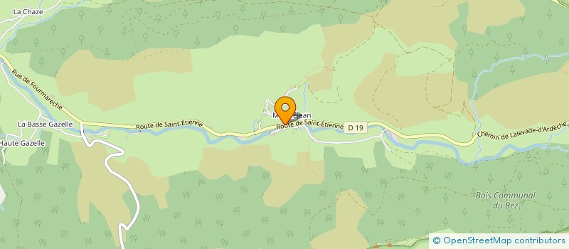 localisation de l'entreprise SARL D'EXPLOITATION BAUD ET FILS à SAINT-ETIENNE-DE-LUGDARES