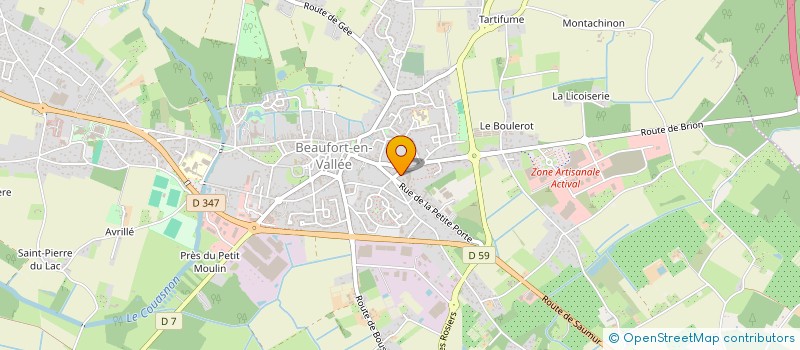 localisation de l'entreprise SARL D EXPLOITATION BAUDOUIN  BRISSAC LOIRE AUBANCE