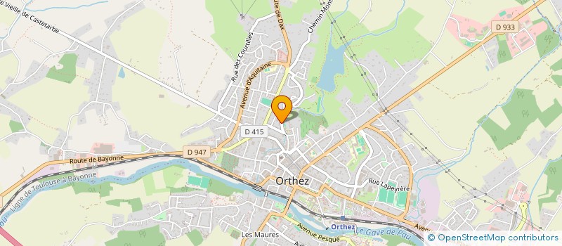 localisation de l'entreprise SARL D'EXPLOITATION CABE HENRI ET FILS  ORTHEZ