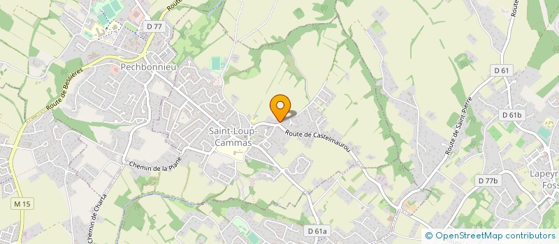 localisation de l'entreprise SARL D'EXPLOITATION CARROSSERIE BENETTI ET FILS à SAINT-LOUP-CAMMAS