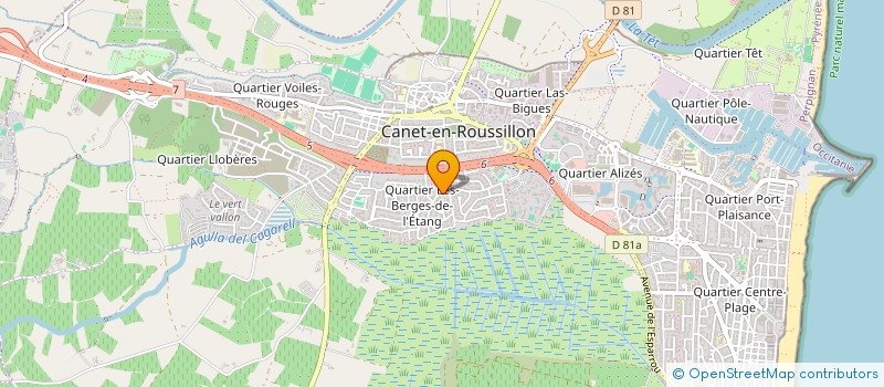 localisation de l'entreprise SARL D'EXPLOITATION CELA CHAMROUSSE  CANET-EN-ROUSSILLON