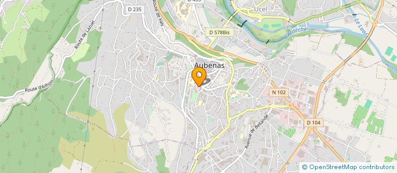 localisation de l'entreprise SARL D'EXPLOITATION CHAREYRE ELECTRICITE AUTO à AUBENAS