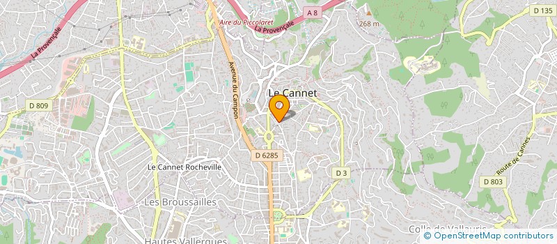 localisation de l'entreprise SARL D'EXPLOITATION COPROPRIETES SERVICES à LE CANNET