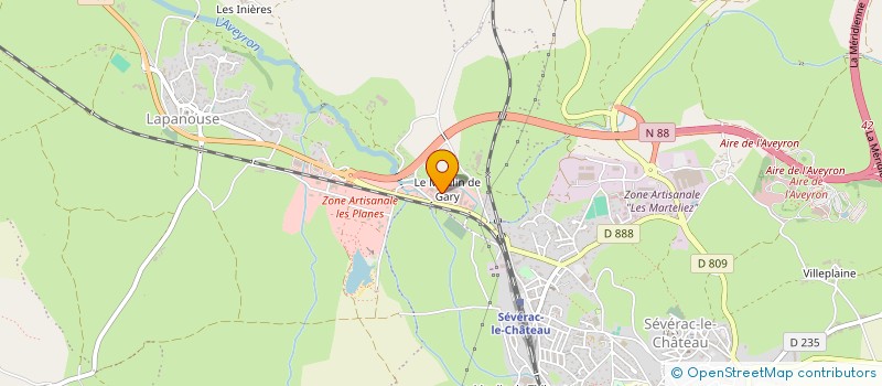 localisation de l'entreprise SARL D'EXPLOITATION COVINHES ET FILS  SEVERAC D'AVEYRON