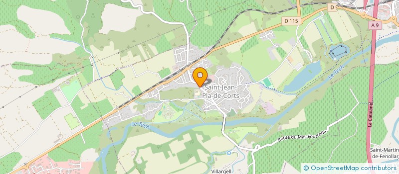 localisation de l'entreprise SARL D'EXPLOITATION DE L'ETABLISSEMENT L.M. PEINTURE DECORATION  SAINT-JEAN-PLA-DE-CORTS