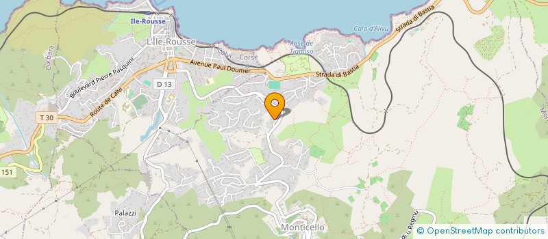 localisation de l'entreprise SARL D'EXPLOITATION DE LA RESIDENCE BARBORA MARIA à L'ILE ROUSSE