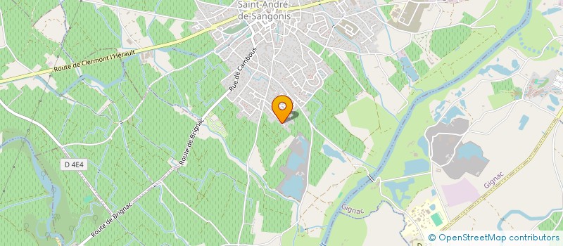 localisation de l'entreprise SARL D'EXPLOITATION DES ETBS BASTIDE  SAINT-ANDRE-DE-SANGONIS