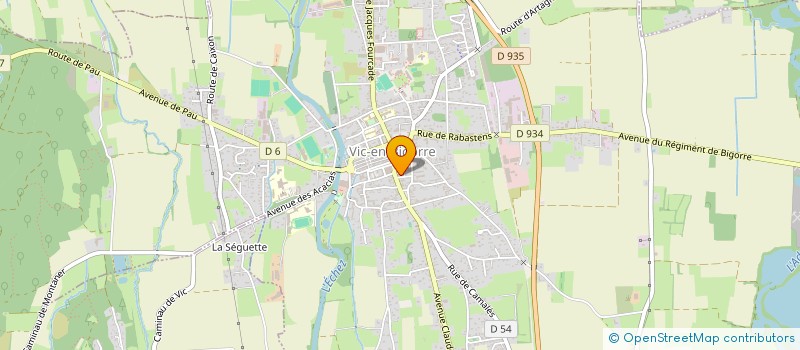 localisation de l'entreprise SARL D'EXPLOITATION DES ETS PHILIPPE TOTARO  VIC-EN-BIGORRE