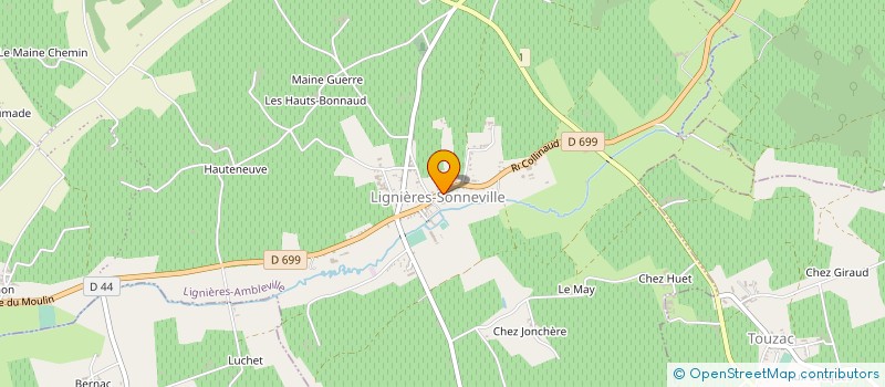 localisation de l'entreprise SARL D EXPLOITATION DOMAINE DE LA VOUTE à LIGNIERES-AMBLEVILLE