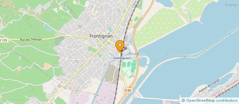 localisation de l'entreprise SARL D'EXPLOITATION DU BAR DE LA GARE à FRONTIGNAN