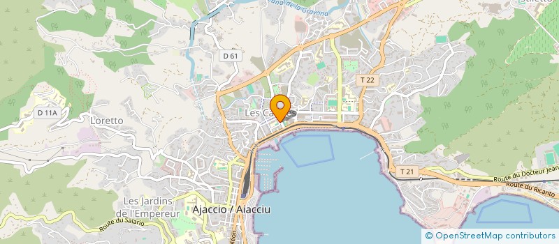 localisation de l'entreprise SARL D EXPLOITATION DU MARCHE COUVERT à AJACCIO