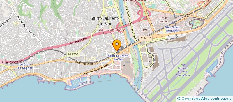 localisation de l'entreprise SARL D EXPLOITATION DU PALAIS DU SUCRE à SAINT-LAURENT-DU-VAR