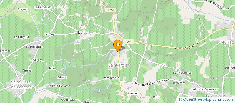 localisation de l'entreprise SARL D EXPLOITATION FOSTE  SAINT-TROJAN