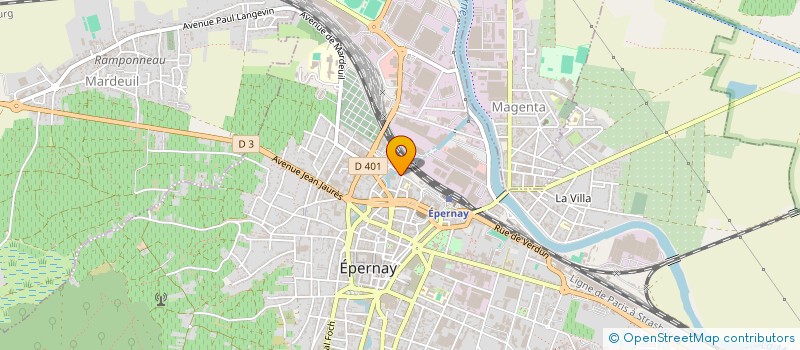 localisation de l'entreprise SARL D'EXPLOITATION GODME  EPERNAY