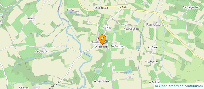 localisation de l'entreprise SARL D'EXPLOITATION GOURGUES GERARD à BRETAGNE D'ARMAGNAC