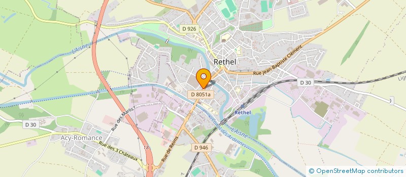 localisation de l'entreprise SARL D EXPLOITATION GUIDEZ à RETHEL