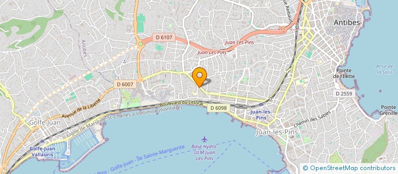 localisation de l'entreprise SARL D EXPLOITATION HOTELIERE à ANTIBES