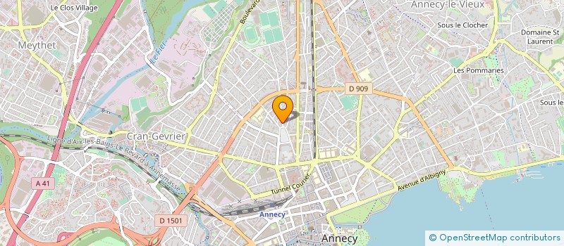 localisation de l'entreprise SARL D EXPLOITATION LE CALYPSO à ANNECY