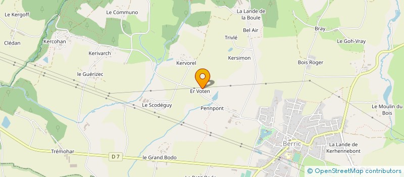 localisation de l'entreprise SARL D'EXPLOITATION MACONNERIE NOBLET R  BERRIC