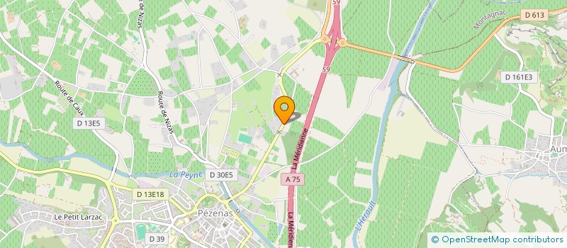 localisation de l'entreprise SARL D'EXPLOITATION OBLEU  PEZENAS