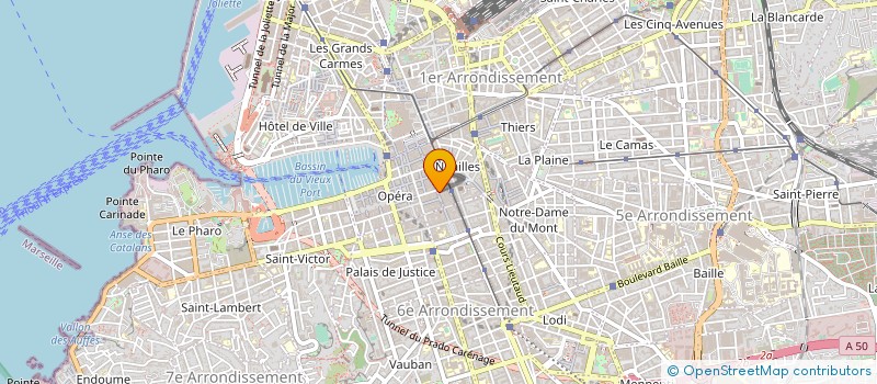 localisation de l'entreprise SARL D'EXPLOITATION PERLE FOURRURES  MARSEILLE