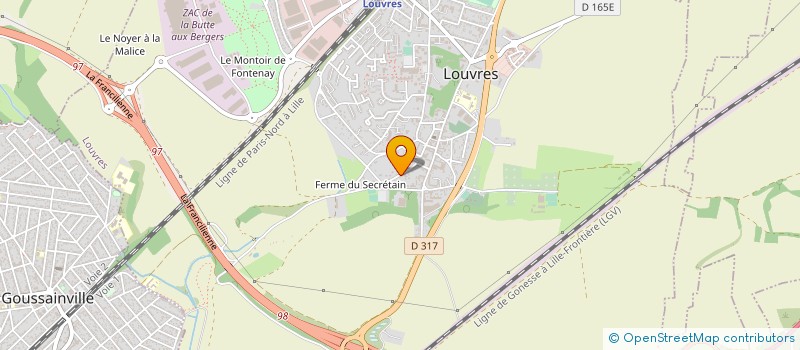 localisation de l'entreprise SARL D'EXPLOITATION ROLAND BELDO  LOUVRES