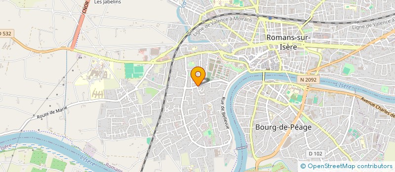 localisation de l'entreprise SARL D'EXPLOITATION ROMANS FLEURS à ROMANS-SUR-ISERE