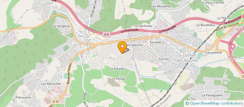 localisation de l'entreprise SARL D EXPLT DES ETS MOREL à LE LUC